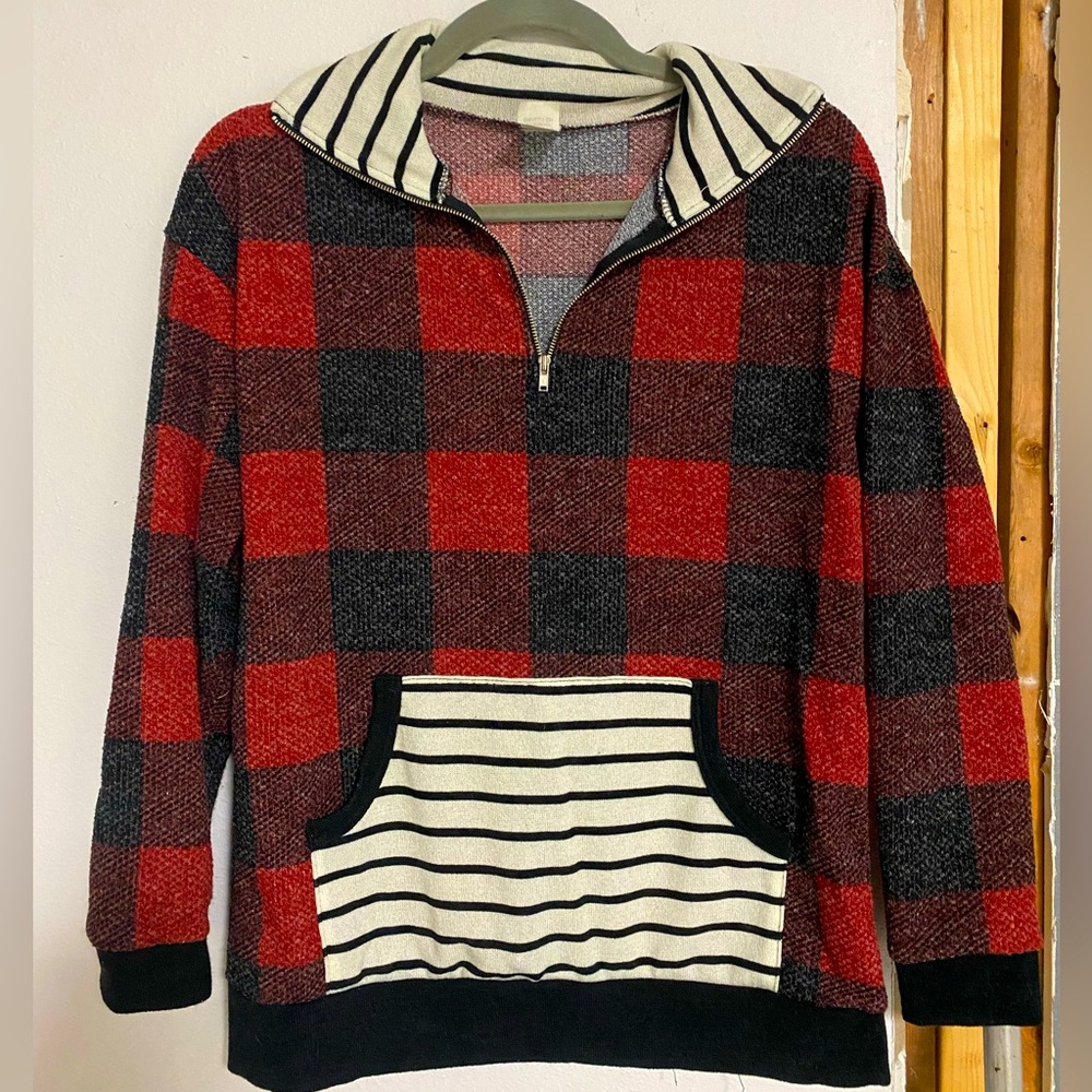 7th Ray Buffalo Plaid Small Pullover Jacket